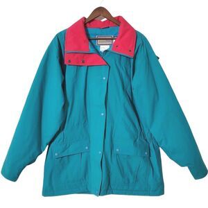 Cabelas Outerwear Gore-Tex Hooded Jacket Raincoat Size XXL Vintage Olefin Womens